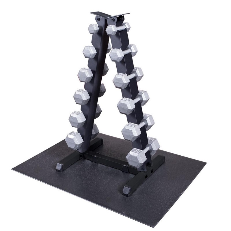 Body-Solid (GDR44B) Vertical Dumbbell Rack - Compact 6 Pair Hex