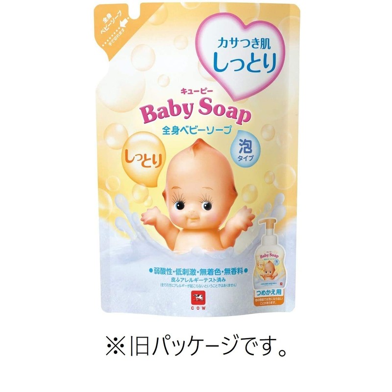 Kewpie Moist Full Body Baby Soap, Foam Type, Refill, 11.8