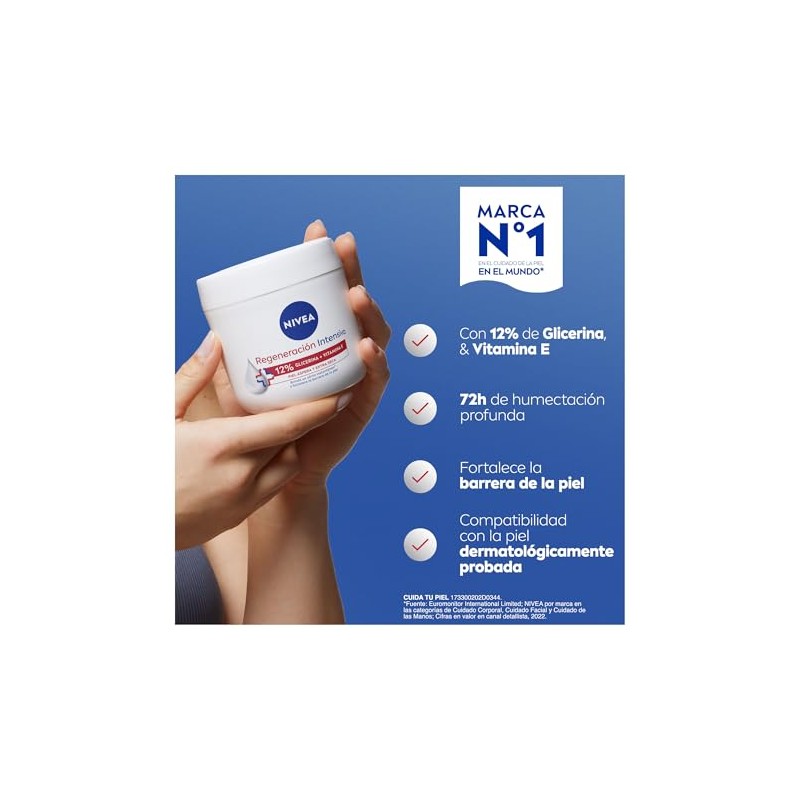 Nivea Body Crema Corporal Humectante Regeneración Intensiva Tarro 400ml