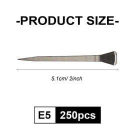 UOIENRT 250Pcs E5 Horseshoe Nails, Stainless Steel Horse Hoof Nails Horseshoe Nails for Securing Firmly