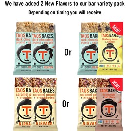 Taos Bakes - Variety Pack - Breakfast Bars - High Protein and High Fiber packed Granola Bars - Gluten Free & Non-GMO - Healthy Snacks for Adults & Kids – Trail Mix Bars - 12 Pack, 1.8oz ea