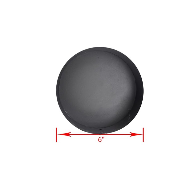xyocx Replacement BM0030 Black Matte 24 ga. Steel Pipe End