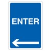 V Safety Enter - Arrow Left 210 x 297 mm