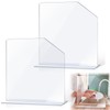 2 Pcs Clear Acrylic Sink Splash Guard with Suction Cup