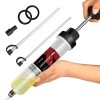 Thorstone Automotive Fluid Extractor Pump, Oil Change Syringe with Hose,