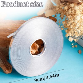 Zolunu Silver Shiny Curling Ribbon, 2 Rolls 5mm Metallic Ribbons for Balloons String Party Shiny Metallic Ribbons for Gift Wrapping Crafting, Bows, Birthday, Christmas, Wedding Party Decorations