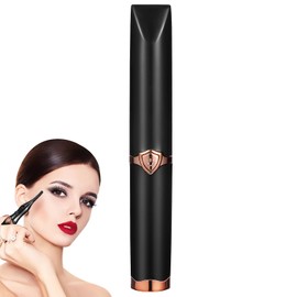 1Juego Rizador de Pestañas Eléctrico Térmico USB Herramienta de Maquillaje Portátil Temperatura Ajustable Calentador Eléctrico para Pestañas Negro
