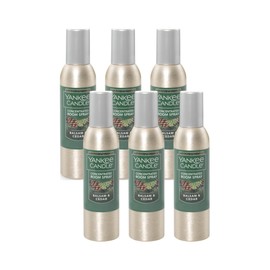 Yankee Candle Concentrated Air Freshener Room Spray, Odor Eliminator for Home, Bathroom, Balsam & Cedar, 1.5 Oz (Pack of 6)
