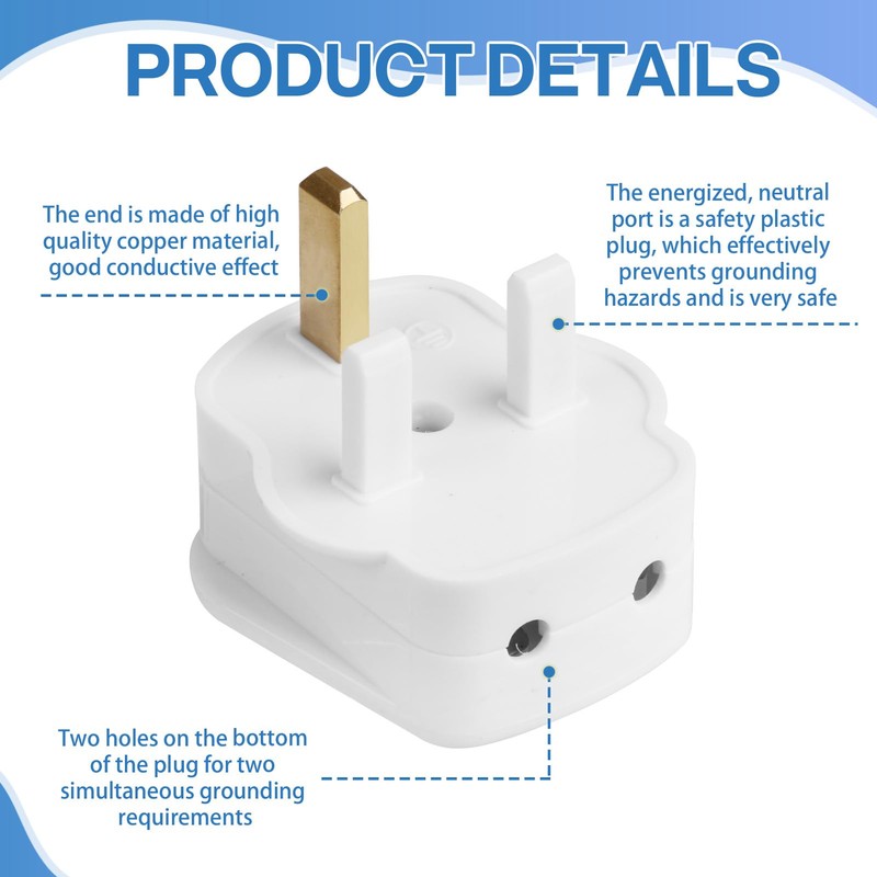Grounding Cable Connection with UK Plug 15 Feets Earthing Line