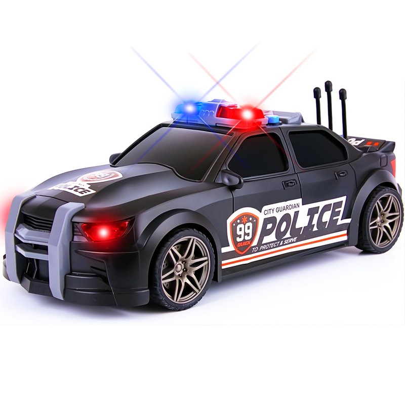 ArtCreativity Police Car Toy - Cop Car 1:20 Scale, Flashing