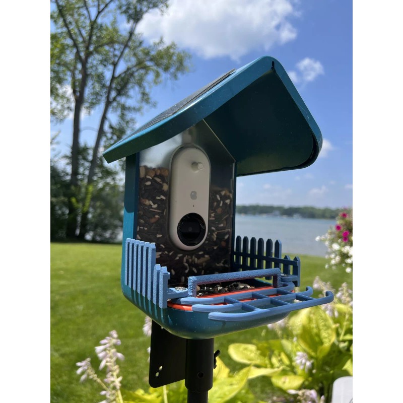 PERCH3D Bird Buddy Picket Fence & Double Perch Combo in