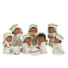 RAZ Imports Knit Children Nativity Scene White and Brown 4