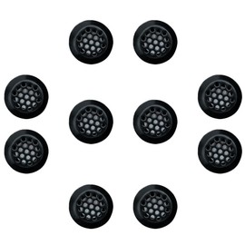 10 Pcs Stainless Steel Ventilation Cover, 25mm Concave Air Vent Grille Cupboard Ventilation Louver Mesh for Cabinet, Wardrobe and Bookshelf