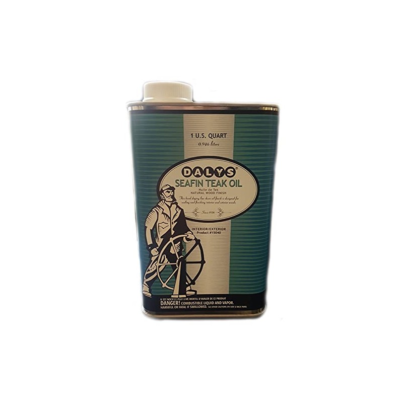 DALY'S WOOD FINISHING PRODUCTS Seafin Teak Oil, 1 Quart, Clear,