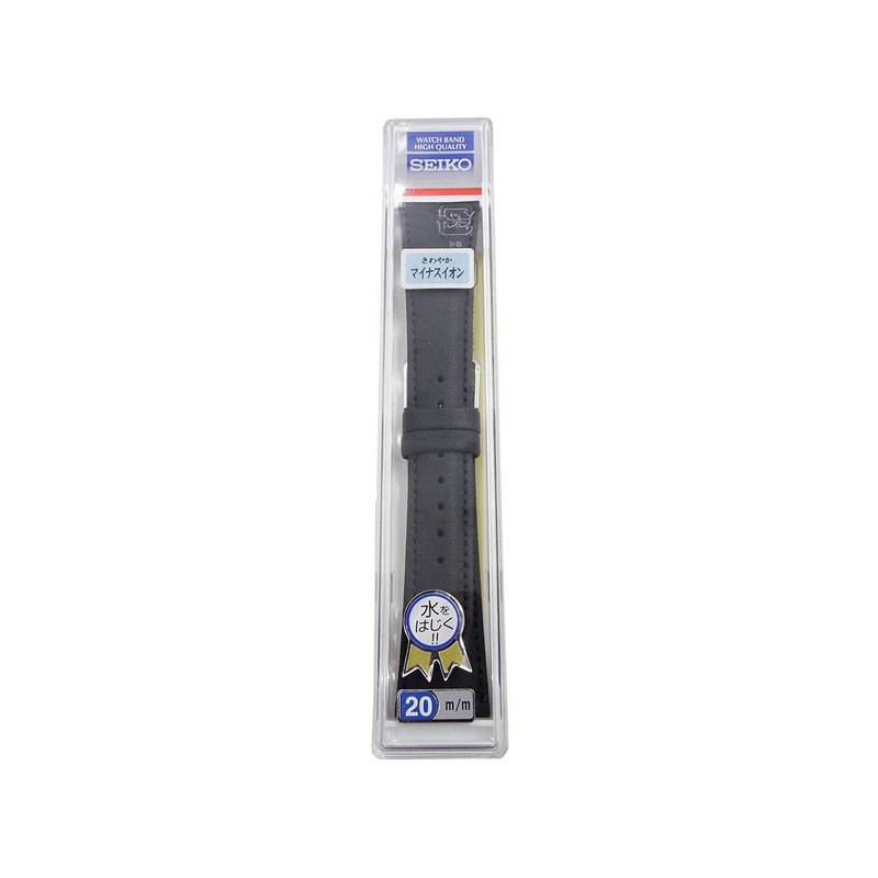 Seiko DX61A Smooth Leather Watch Band, 0.8 inches (20 mm),