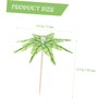 Alipis 4sets Compact Coconut Cocktail Picks Disposable Food Sticks for