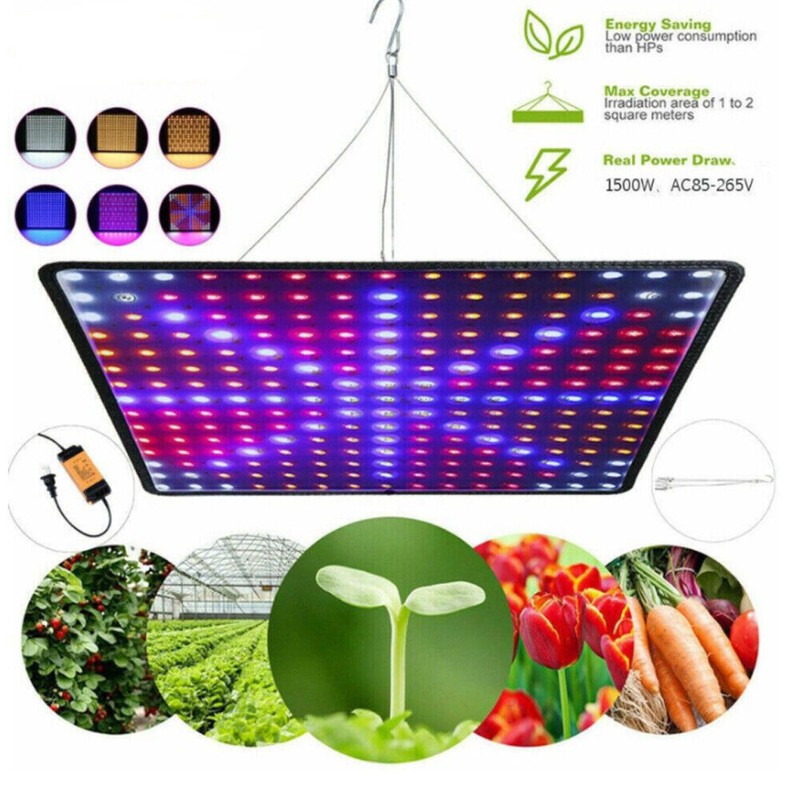 Unbranded 8500W 256 LED Grow Light Panel Full Spectrum Lamp
