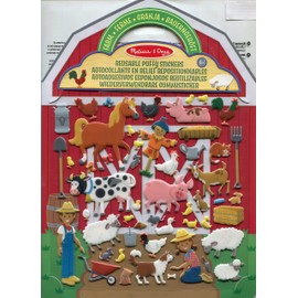 Melissa & Doug FBA_19408 & Doug 19408 Wiederverwendbare Gummisticker - Bauernhof, Multicoloured