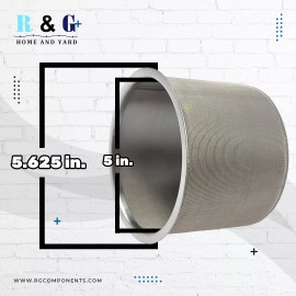 R & G 5 inch Stainless Steel Heavy Duty Filter Strainer