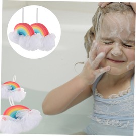 Gatuida 2pcs Bath Sponge Exfoliating Cartoon Cleaning Sponges for Gentle Skin Care for Vibrant Colors Easy to Use Bath Tool