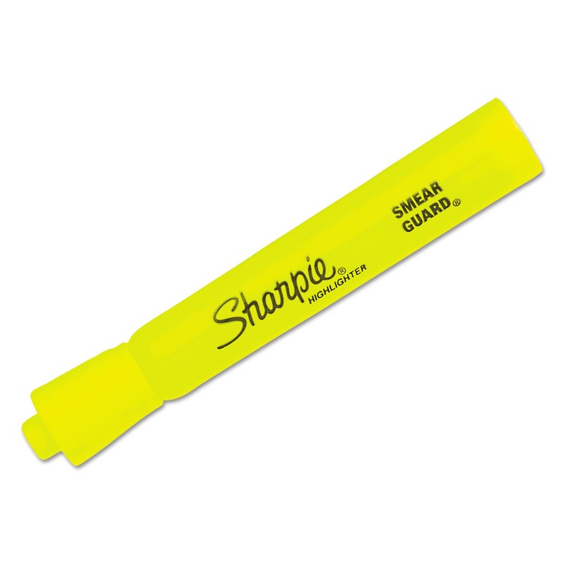 Sharpie 25025 Accent Tank Style Highlighter Chisel Tip Fluorescent Yellow