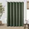 Olive Green Extra Long Linen 84 Inch Shower Curtain Bath