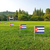 Newperlite Cuba Stick Flag Cuban Small Mini Hand Held Flags