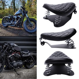Motorcycle Solo Seat Spring W/Base Compatible with Harley Sportster Iron 883Chopper Bobber Honda Shadow Rebel