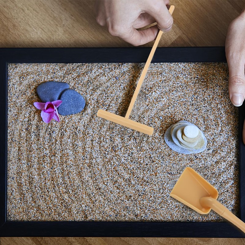 Plastic Mini Zen Garden Rake Tools, Zen Garden Tool Set