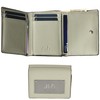JLDAdornGo Wallet for Men RFID Slim Trifold Genuine Cattle Leather