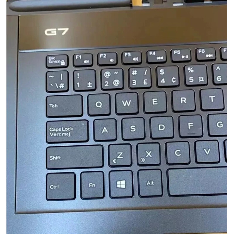 Dell OEM G7 17 7790 Palmrest Spanish Backlit Keyboard Assembly