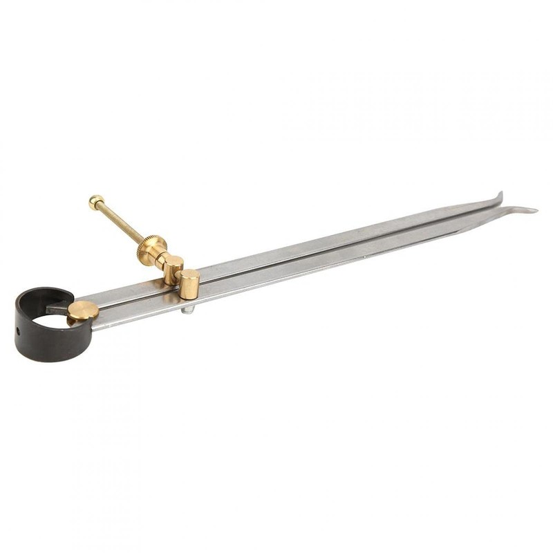 Spring Caliper,Spring Compass Measuring Tool,Carbon Steel Brass Flat Leg Inside