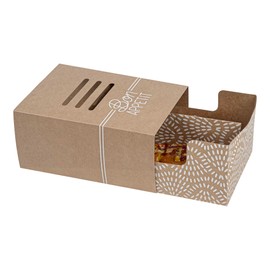 Restaurantware-Cater Tek 8.3 x 5.7 x 3.7 Inch Hot Dog Trays, 100 Disposable Take Out Boxes - Durable, Sturdy, Kraft Paper Food Containers, For Parties, buffets, Catering Events, Picnics, And More