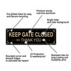 FHEGI 2PC Please Keep Gate Closed Sign, 10 x 3