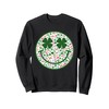 Smile Face Lucky Charm Saint Patrick's Day Shamrock Sweatshirt