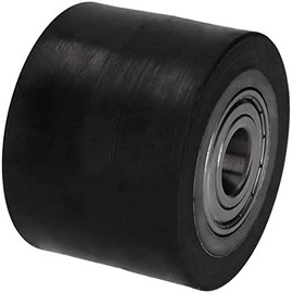 WIKO Pallet Truck Castors Rubber Castors 70 x 70 mm Wheels with Ball Bearings Pallet Wheels Castors Pallet Fixer Wheel Pallet Castors 300 kg (17 mm Axle Hole)