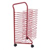 Unbranded Red 16-Shelf Art Drying Rack for Artist Panels, Painting