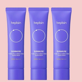 non-plane Be Plain Sunmuse Tone-up and Correcting Sun Cream SPF50+ PA++++, 50ml, 3 units / 비플레인 선뮤즈 톤업 앤 코렉팅 선크림 SPF50+ PA++++, 50ml, 3개