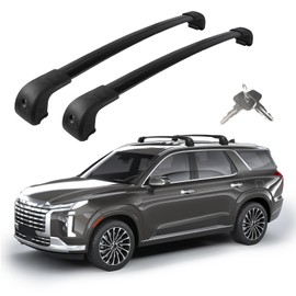 Roof Rack Cross Bars Compatible with Hyundai Palisade SE SEL XRT Limited Calligraphy 2019-2025, Adjustable Aluminum 300 LBS Anti-Theft Lock Cargo Carrier Rooftop Crossbar for Bike, Snowboard, Luggage