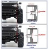 HOBBYSOUL Brass RC 1.0 wheels and tires 70mm Tall, Soft