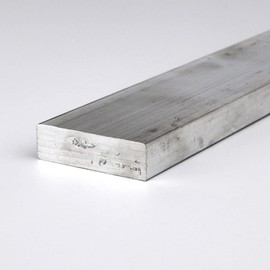 6061 Aluminum Rectangular Bar, Unpolished (Mill) Finish, Extruded, T6511 Temper, ASTM B221, 0.5" Thickness, 1.75" Width, 24" Length, OnlineMetals