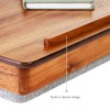 Rossie Home Acacia Wood Easel Lap Desk with Storage -