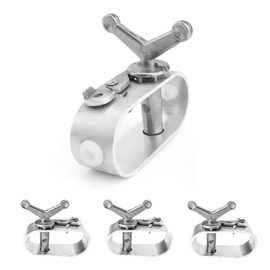 LWLWA Pack of 4 Wire Rope Tensioners, Aluminium Alloy Wire Rope Tensioner, Beautiful, Easy to Use, Tarpaulin Tensioner, No Rope, Box Contents Included, Suitable for Pool Covers, Awnings or Pool Tarpau