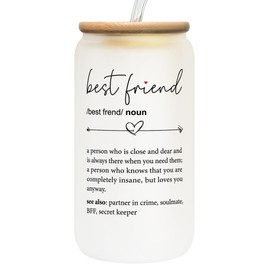 Birthday Gifts for Women Friendship - Gifts for Friends Female - Best Friend Birthday Gifts for Women - Friendship Gifts for Women Friends - Bestie Gifts for Women, Best Friends - 20 Oz Can Glass