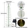 MINTSSOUL 2 Pack Solar Spiral Christmas Trees with Warm White