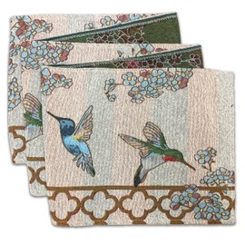 Sonoran Souvenirs Floral Hummingbird Table Runner (13" x 72") Mid Century Kitchen Dining Decor Tablecloth 72 inches Romantic Easter Tapestry Tablecloth