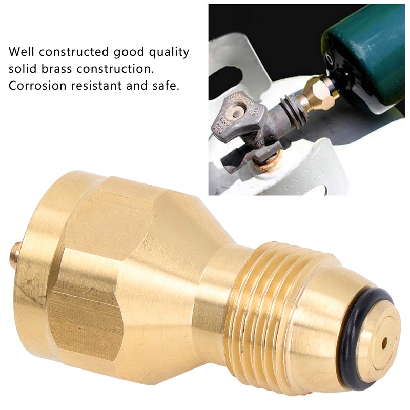 Propane Tank Refill Adapter 1LB Solid Brass Universal Mini for