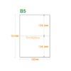 Labo B5 Blank Paper 2 Divided 111.3 lbs (55 kg)
