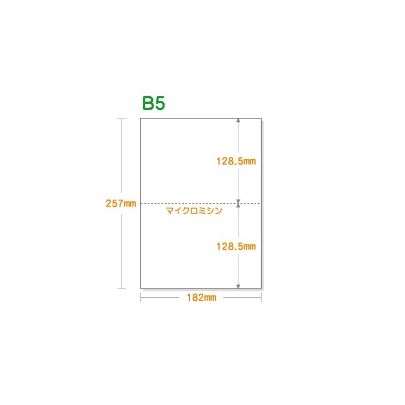 Labo B5 Blank Paper 2 Divided 111.3 lbs (55 kg)
