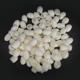 100 Capullos De Capullos De Gusano Naturales, Eliminación De Espinillas, Capullos De Seda, Bolas De Gusanos De Seda Para Pelar Para El Cuidado Facial Y Eliminar Las Espinillas